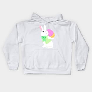 Bunny and Easter Eggs Kids Hoodie